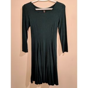 Dark Green Skater Dress